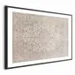 Plakat Piaskowy dywan 90x60 cm z ramą czarną z marginesem | MIRAT.