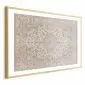 Plakat Piaskowy dywan 30x21 cm z ramą złotą z marginesem | MIRAT.
