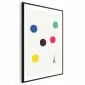 Plakat Wieża Eiffla i tenis 40x60 cm z ramą czarną z marginesem | MIRAT.