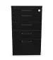 Kontenerek biurowy EASY SPACE 4D PB 43cm czarny grafitowy I sklep meblowy MIRAT.