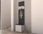 Szafka na buty SINGAPUR 50 biała/szara z wieszakiem I sklep meblowy MIRAT. styl LOFT, SKANDYNAWSKI