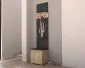 Szafka na buty z siedziskiem SINGAPUR 50 dąb sonoma/szara I sklep meblowy MIRAT. styl LOFT, SKANDYNAWSKI