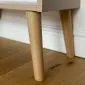 Szafa LEBEL z drążkiem 100cm biała mat w stylu skandynawskim | MIRAT. styl SKANDYNAWSKI kolekcja LEBEL