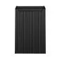 Szafka łazienkowa NOVA BLACK D2 81-40-1D 40cm czarna z koszem ryflowany front I sklep meblowy MIRAT. styl RYFLOWANY