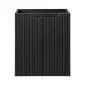 Szafka pod umywalkę NOVA BLACK 82-50-2D 50cm dwudrzwiowa czarna I sklep meblowy MIRAT. styl RYFLOWANY