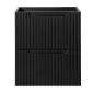 Szafka pod umywalkę NOVA BLACK 82-50-2S 50cm czarna z szufladami I sklep meblowy MIRAT. styl RYFLOWANY