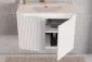 Szafka pod umywalkę NOVA WHITE 82-80-2D 80cm biała wisząca I sklep meblowy MIRAT. styl RYFLOWANY