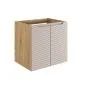 Szafka pod umywalkę OCEAN BEIGE 82-60-2D 60cm dąb olejowany/beżowa wisząca I sklep meblowy MIRAT. styl GLAMOUR