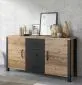 Komoda OLIN 2D3S appenzeller/czarna I sklep meblowy MIRAT. styl LOFT kolekcja OLIN
