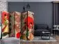 Parawan dwustronny Orient 225x172 cm 5-częściowy beżowy | MIRAT.