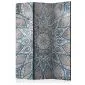 Parawan dwustronny Orient 135x172 cm 3-częściowy szary | MIRAT.