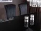 Stół PRINCE 150x90 czarny/chrom szklany w stylu glamour | MIRAT. styl GLAMOUR