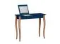 Toaletka z lustrem LILLO 85 cm petrol blue w stylu skandynawskim | MIRAT.
