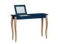 Toaletka z lustrem LILLO 105 cm petrol blue na bukowych nogach | MIRAT. styl SKANDYNAWSKI