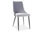Krzesło PIANO B VELVET szare w stylu loft | MIRAT. w stylu GLAMOUR kolekcja