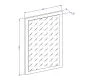 Lustro do przedpokoju CROSS 40x60cm zielone laminowane I sklep meblowy MIRAT. kolekcja HV-CROSS