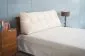 Poduszka zagłówek PILLOW CHIC 180 beżowa na łóżko | MIRAT.