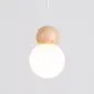 Lampa wisząca PEKKA 3P biała/naturalne drewno kule | sklep MIRAT  kolekcja pekka