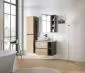 Szafka łazienkowa MONAKO GREY 60 cm szary mat z lustrem wisząca I sklep meblowy MIRAT. styl LOFT kolekcja MONAKO