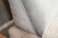 Poduszka zagłówek PILLOW CHIC VELVET 180 szara pikowana | MIRAT.