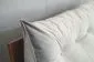 Poduszka zagłówek PILLOW CHIC VELVET 180 szara pikowana | MIRAT.