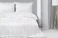 Poszwa Hotelowa SATYNA 140x200 biała w prążki I sklep meblowy MIRAT.
