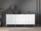 Komoda KLARA 3D biały mat do nowoczesnego salonu I sklep meblowy MIRAT. styl GLAMOUR