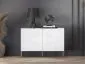 Komoda KLARA 2D biały mat na metalowych nogach I sklep meblowy MIRAT. styl GLAMOUR