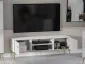 Szafka RTV GALENA 160 biały połysk pod telewizor w stylu glamour I sklep meblowy MIRAT. styl GLAMOUR kolekcja GALENA