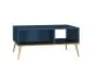 Ława BLU 90x60 granatowa z półką w stylu glamour I sklep meblowy MIRAT. styl GLAMOUR kolekcja BLU