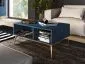 Ława BLU 90x60 granatowa z półką w stylu glamour I sklep meblowy MIRAT. styl GLAMOUR kolekcja BLU