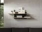 Półka wisząca BRONX 115cm dąb/czarna do salonu I sklep meblowy MIRAT. styl LOFT, SKANDYNAWSKI kolekcja BRONX