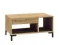 Ława NIKOLA 100x60 dąb artisan z półkami do salonu I sklep meblowy MIRAT. styl LOFT