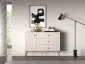 Komoda MELLANIE 1D3S 120cm kaszmir/złoty z szufladami I sklep meblowy MIRAT. styl GLAMOUR
