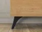 Szafa do salonu HESTIA 4D dąb/czarna z drążkiem I sklep meblowy MIRAT. kolekcja HESTIA-ML