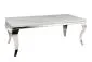 Ława PRINCE A CERAMIC 120x60 biała/chrom w stylu glamour I sklep meblowy MIRAT. styl GLAMOUR