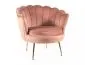 Fotel tapicerowany CAMELLIA 1 VELVET różowy glamour I sklep meblowy MIRAT. styl GLAMOUR