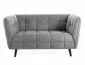 Sofa CASTELLO BREGO 2 szara dwuosobowa I sklep meblowy MIRAT.