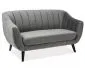 Sofa ELITE 2 VELVET szara I sklep meblowy MIRAT. styl GLAMOUR, VINTAGE