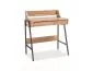 Biurko B-168 dąb/ciemno brązowe w stylu loft | MIRAT. styl LOFT