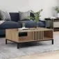 Ława LAMINO 92x50 dąb craft/czarna z półką I sklep meblowy MIRAT. styl LOFT kolekcja LAMINO