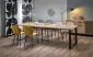 Stół rozkładany CANDIDO 160(310)x90 dąb wotan/czarny na metalowych nogach I sklep meblowy MIRAT. styl LOFT