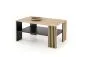 Ława FEMINA 110x65 dąb artisan/czarna z lamelami I sklep meblowy MIRAT. styl LOFT, SKANDYNAWSKI