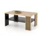 Ława FEMINA 110x65 dąb artisan/czarna - powystawowa I sklep meblowy MIRAT. styl LOFT, SKANDYNAWSKI