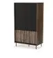 Szafa SWING S-1 orzech/czarna dwudrzwiowa I sklep meblowy MIRAT. styl LOFT kolekcja SWING