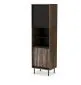 Regał SWING W-1 orzech/czarny loftowy I sklep meblowy MIRAT. styl LOFT kolekcja SWING