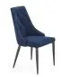 Krzesło tapicerowane K365 VELVET granatowe do jadalni I sklep meblowy MIRAT.