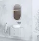 Szafka łazienkowa VENEZIA FJORD 1D 43cm zielony mat z lustrem I sklep meblowy MIRAT. styl RYFLOWANY kolekcja VENEZIA