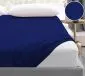 Prześcieradło frotte z gumką Bielbaw 160x200 granatowe premium | MIRAT.