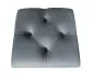 Pufa CHARLIE BL VELVET ciemnoszara na metalowych nogach | MIRAT. w stylu GLAMOUR, LOFT kolekcja